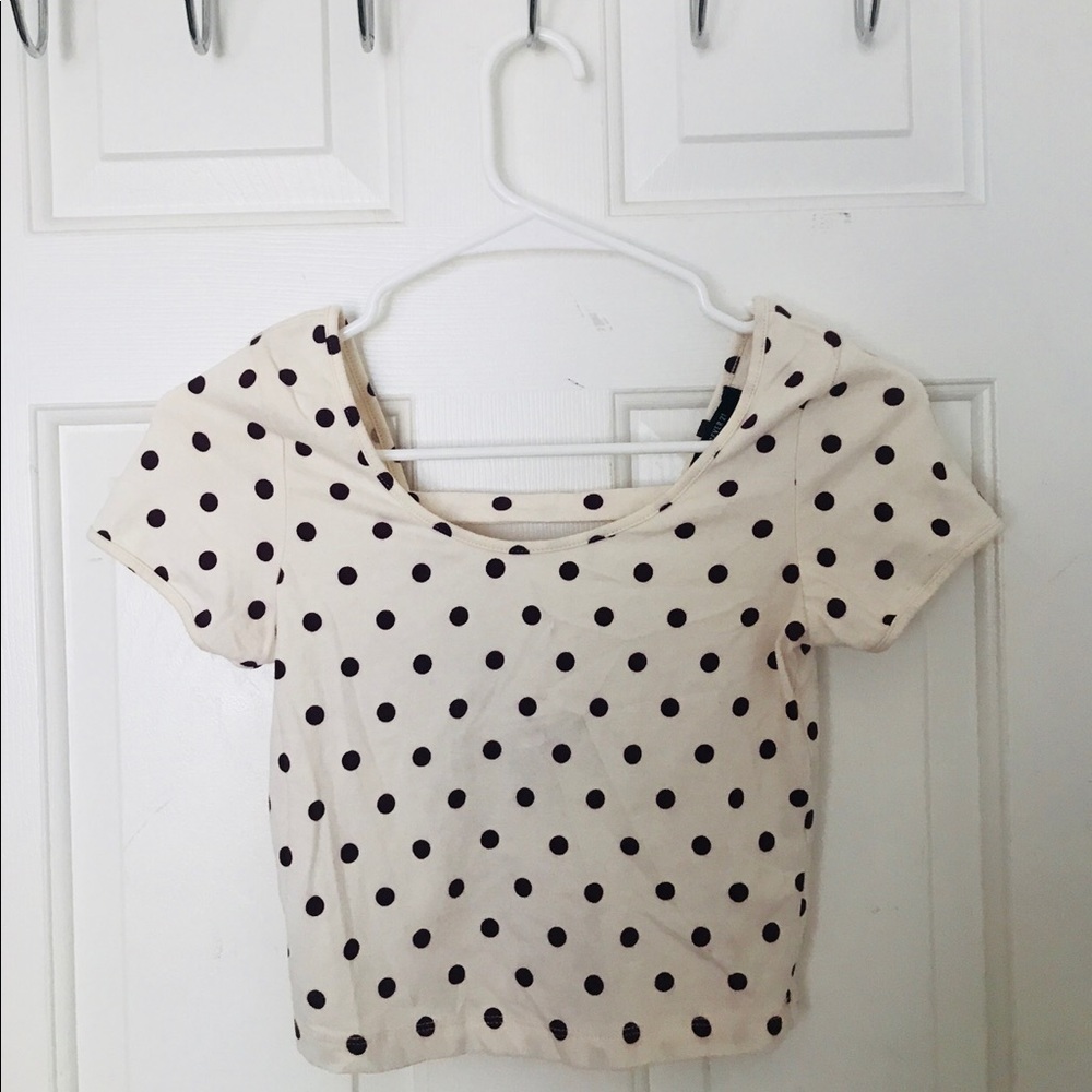 Polka Dot Crop Top